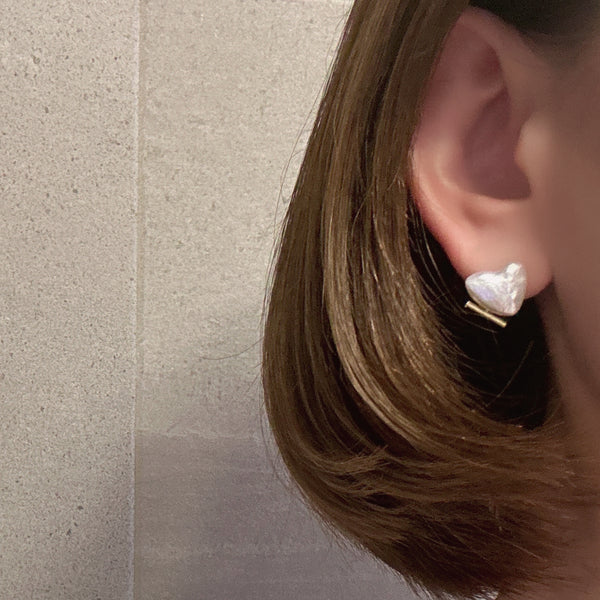 coeur  pearl baguette ピアス イヤリング