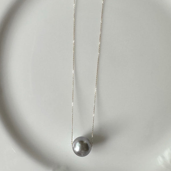 一点もの gray tahiti  pearl 13.4mm ネックレス 70cm