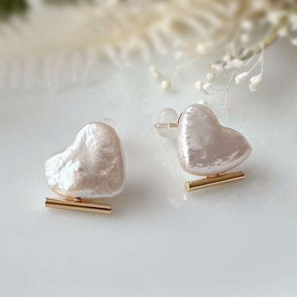 coeur  pearl baguette ピアス イヤリング