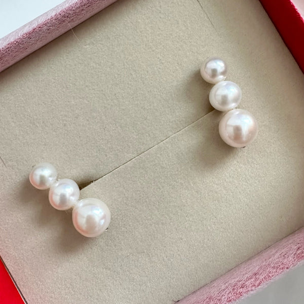 gradation  3pearl  ピアス イヤリング