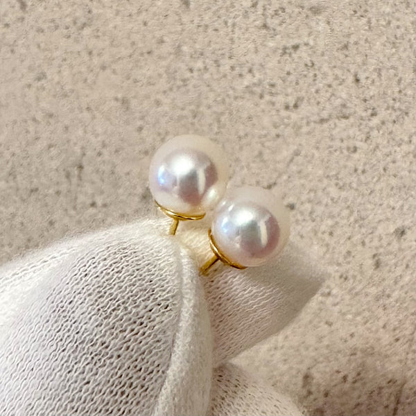 "mum マム"  single pearl necklace set