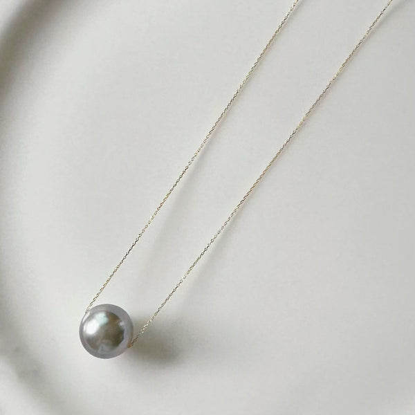 一点もの gray tahiti  pearl 13.4mm ネックレス 70cm