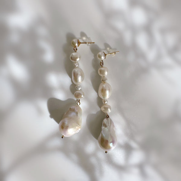 oyster baroque  pearl nuance ピアス イヤリング