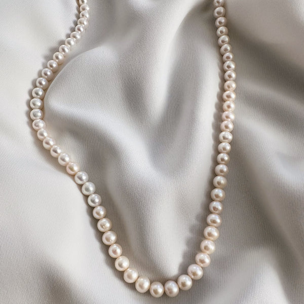 freshwater pearl long necklace