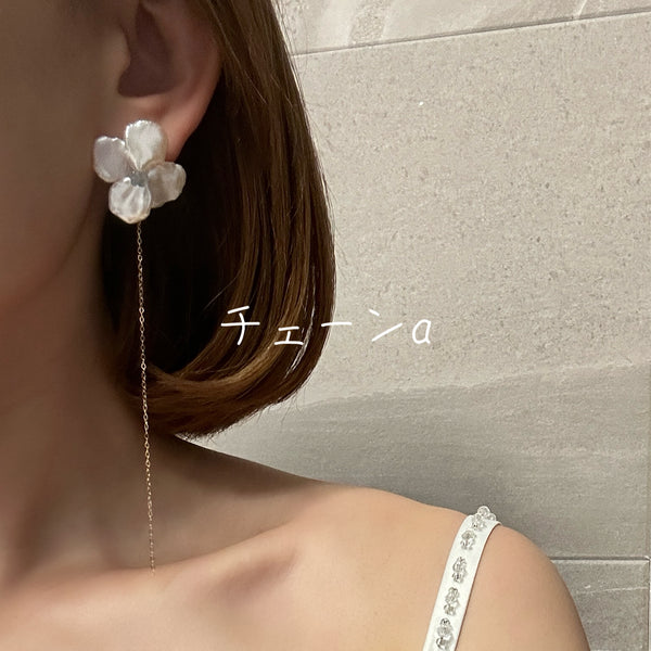 2way Hydrangea  wedding ピアス イヤリング