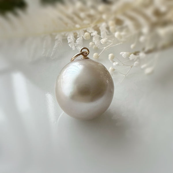 一点もの south sea pearl 13.96mm pendant top ネックレス