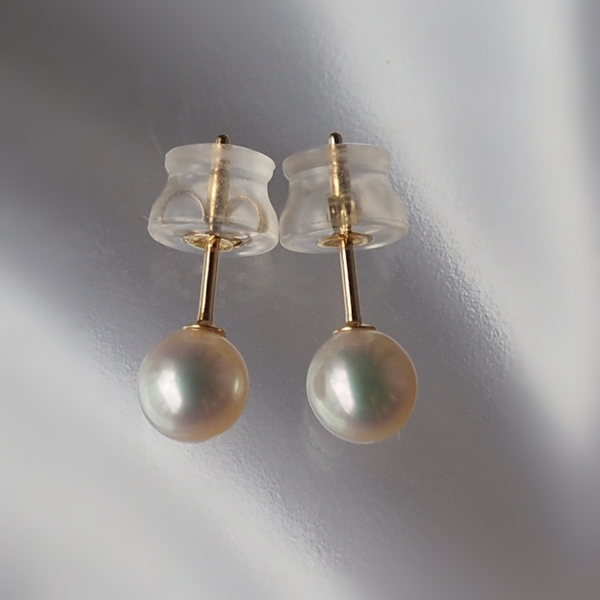 k18 special freshwater pearl ピアス