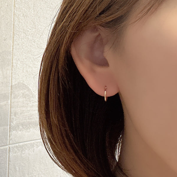 k10/k18 onyx coeur long chain  charm ピアス イヤリング 大