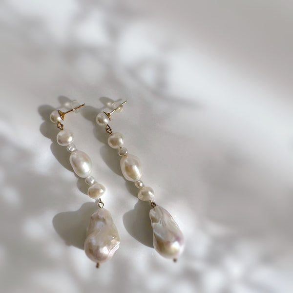 oyster baroque  pearl nuance ピアス イヤリング