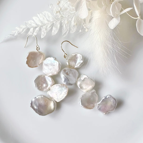 petal  5 pearl wedding ピアス イヤリング