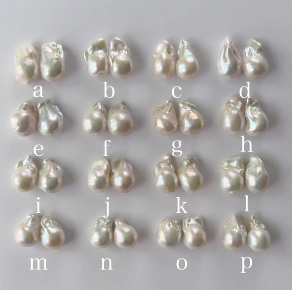 No.16 oyster baroque  pearl long wedding ピアス イヤリング - hikari pearl.