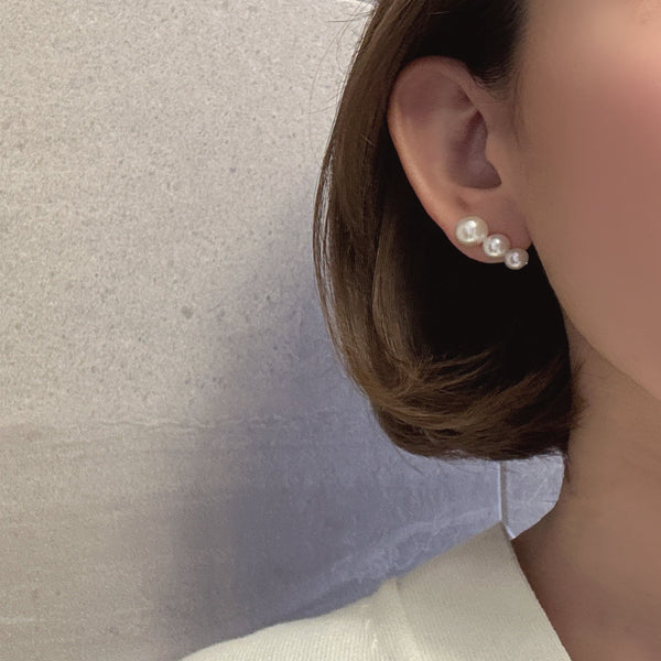 gradation  3pearl  ピアス イヤリング