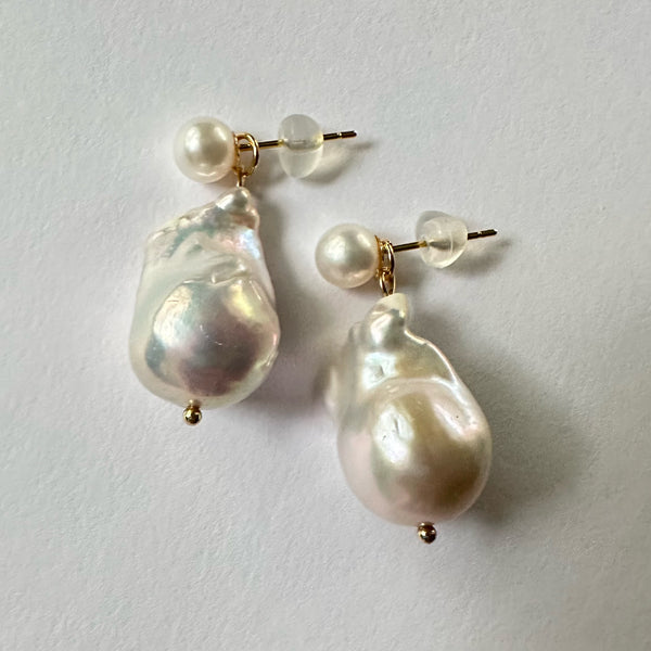 pois  ×petit oyster baroqueピアス イヤリング - hikari pearl.