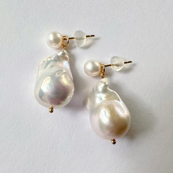 pois  ×petit oyster baroqueピアス イヤリング - hikari pearl.