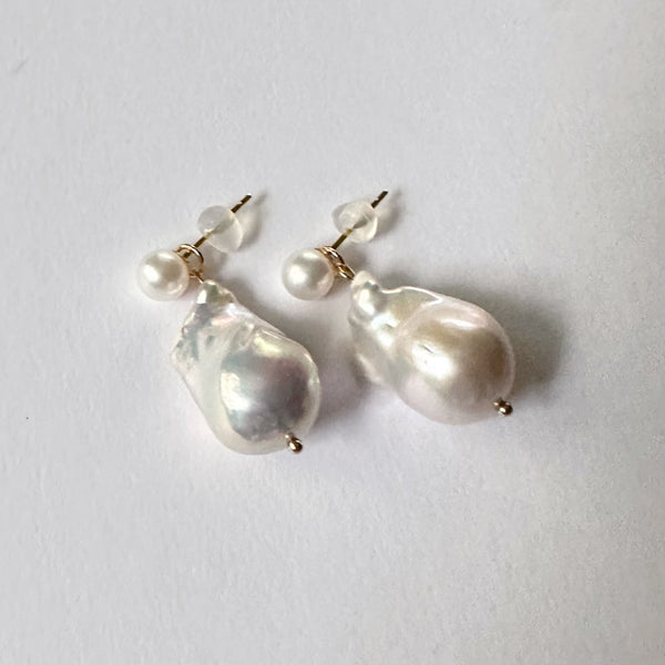 pois  ×petit oyster baroqueピアス イヤリング - hikari pearl.