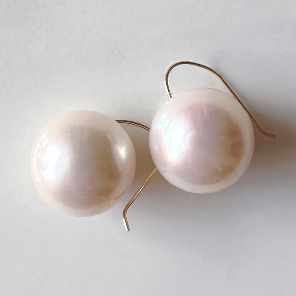 一点もの k18  freshwater  pearl ピアス