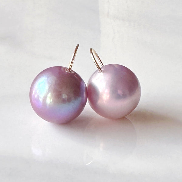 一点もの k18 purple pearl  ピアス