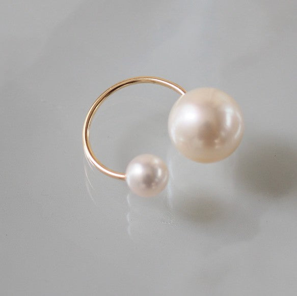 14kgf South Sea pearl & Akoya イヤーカフ - hikari pearl.
