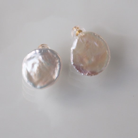 14kgf petal pearl fresh water ピアス イヤリング - hikari pearl.