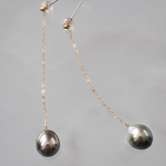 Tahiti  long ピアス イヤリング - hikari pearl.