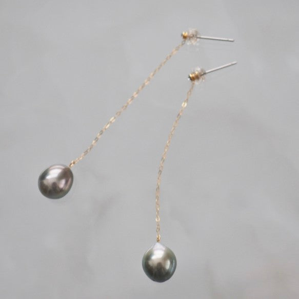 Tahiti  long ピアス イヤリング - hikari pearl.