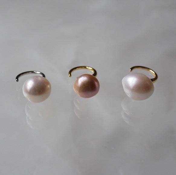 Baroque Fresh water white イヤーカフ - hikari pearl.