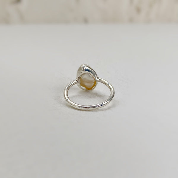 一点もの south sea keshi pearl ring No.25 - hikari pearl.
