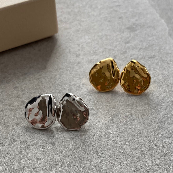 silver petal   pearl ピアス イヤリング - hikari pearl.