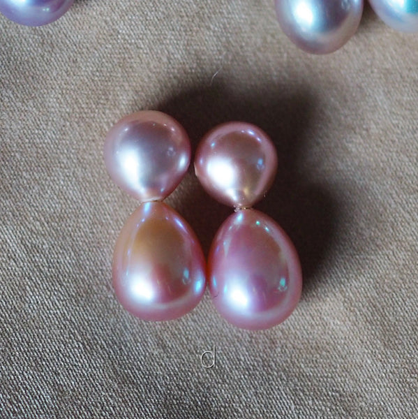 happy dragee twin  pearl ピアス イヤリング - hikari pearl.