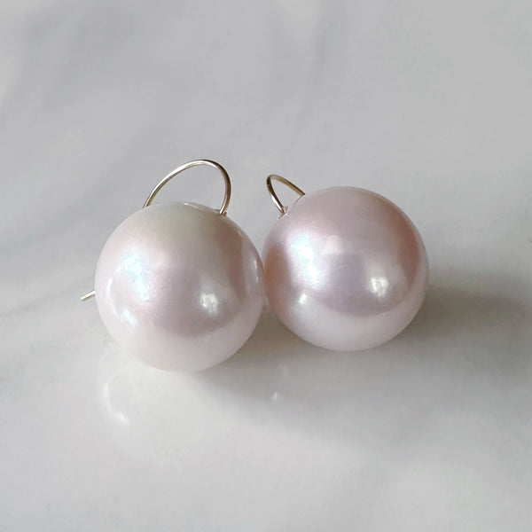 一点もの k18  freshwater pearl ピアス