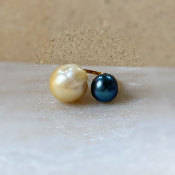 一点もの south sea tahiti  pearl ring No.15 - hikari pearl.