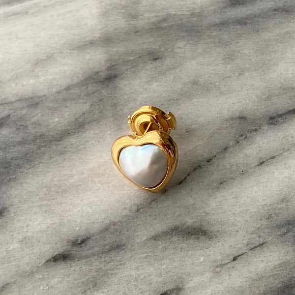 一点もの coeur mabe  pearl pin brooch  plane - hikari pearl.