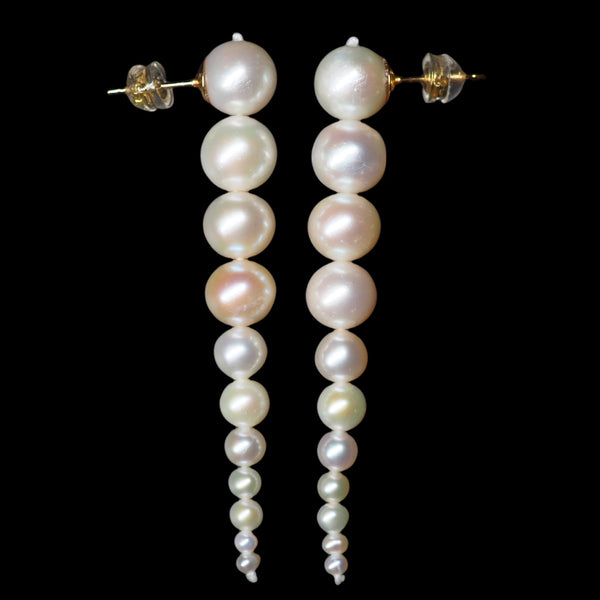 Gradation  pearl ピアス イヤリング S M L - hikari pearl.