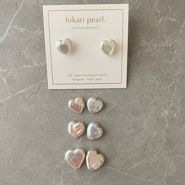 cœur motif Brillant ピアス イヤリング - hikari pearl.