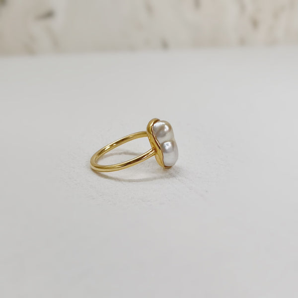 一点もの south sea keshi pearl ring No.29 - hikari pearl.