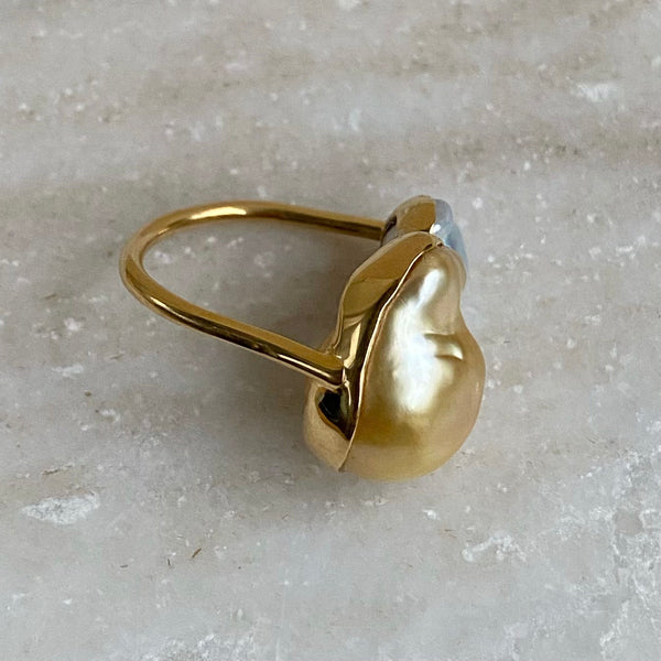 一点もの south sea natural akoya pearl ring No.30 - hikari pearl.