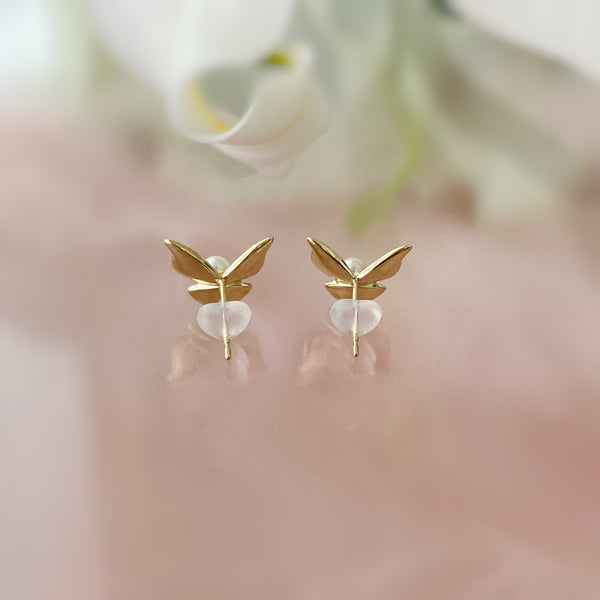 k10 Papillon motif  pearl ピアス イヤリング - hikari pearl.