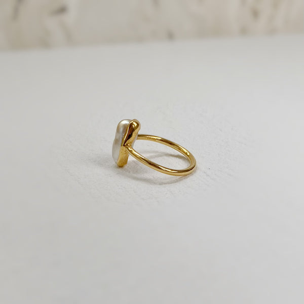 一点もの south sea keshi pearl ring No.29 - hikari pearl.