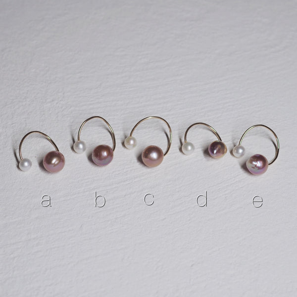 natural color baroque  pearl イヤーカフ リング - hikari pearl.