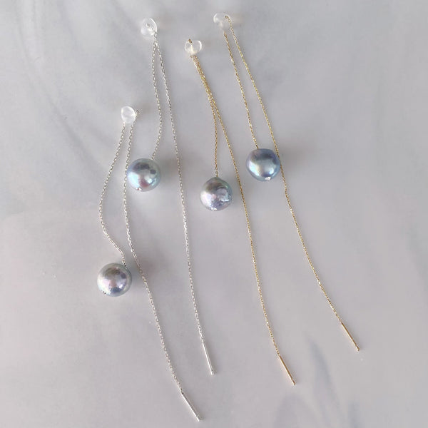 pearl long  chain weddingピアス イヤリング