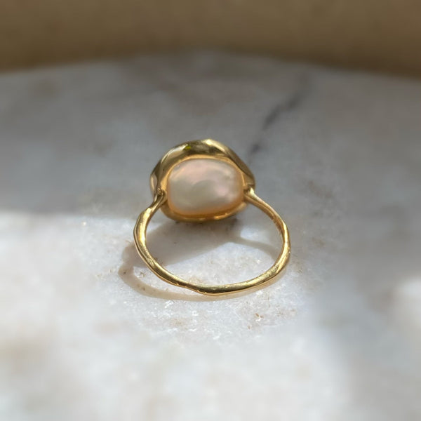 一点もの petal  pearl ring No.8 - hikari pearl.