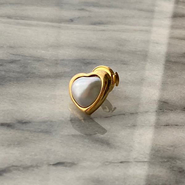一点もの coeur mabe  pearl pin brooch  plane - hikari pearl.