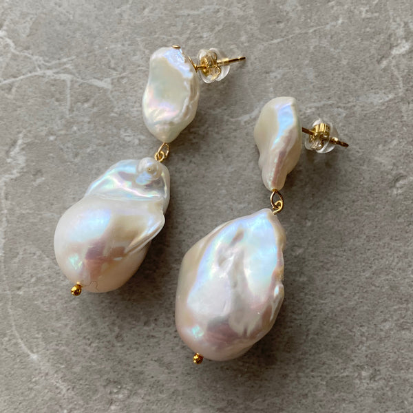 petal× oyster baroqueピアス イヤリング - hikari pearl.