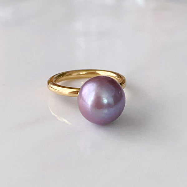 natural color  pearl ring セミオーダー - hikari pearl.