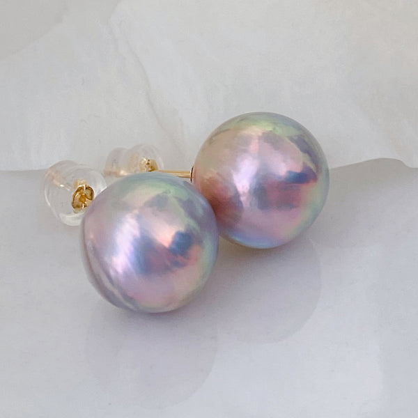 一点ものmabe pearl aurora  nudeピアス - hikari pearl.