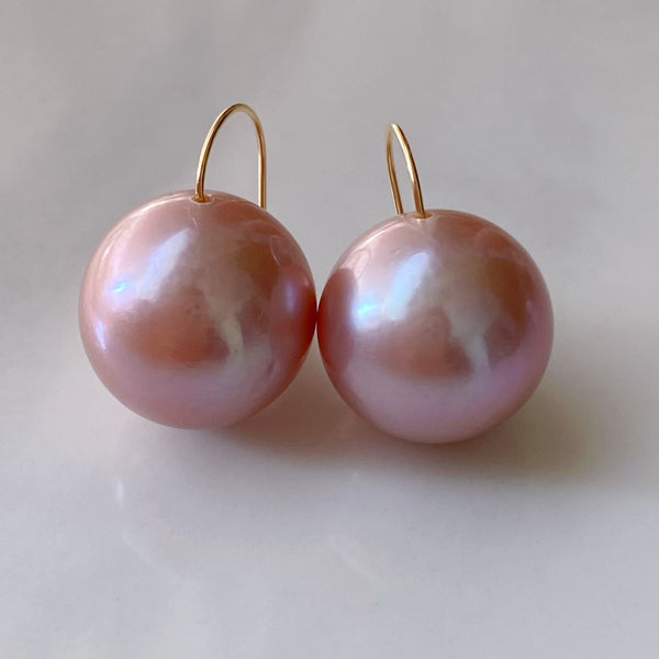 一点もの k18 sakura pink  pearl  ピアス