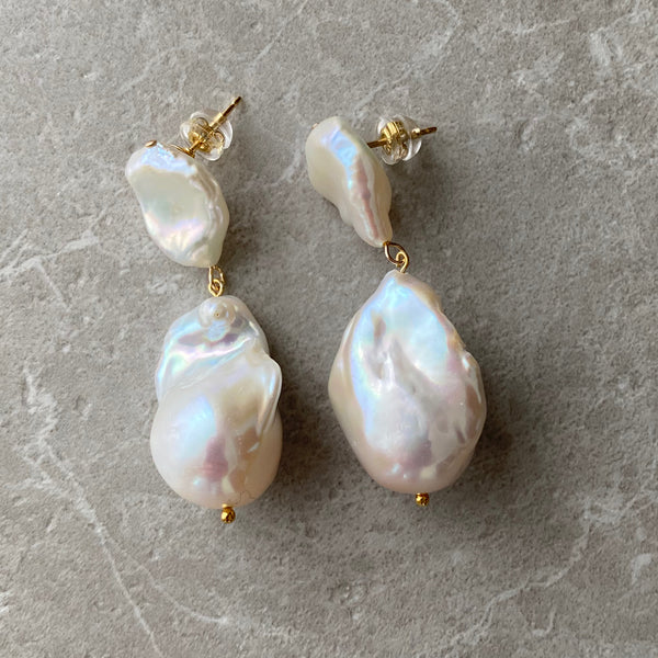 petal× oyster baroqueピアス イヤリング - hikari pearl.
