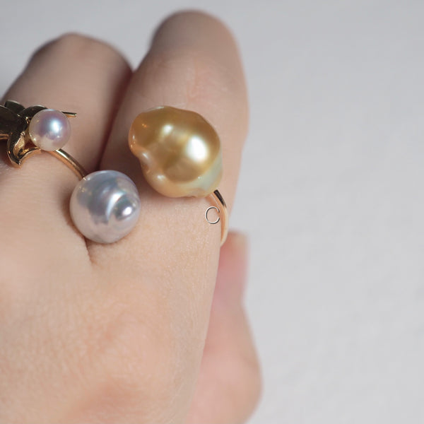 Tahiti  South Sea pearl イヤーカフ リング - hikari pearl.