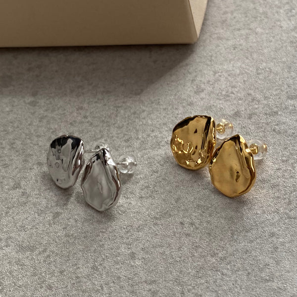 silver petal   pearl ピアス イヤリング - hikari pearl.