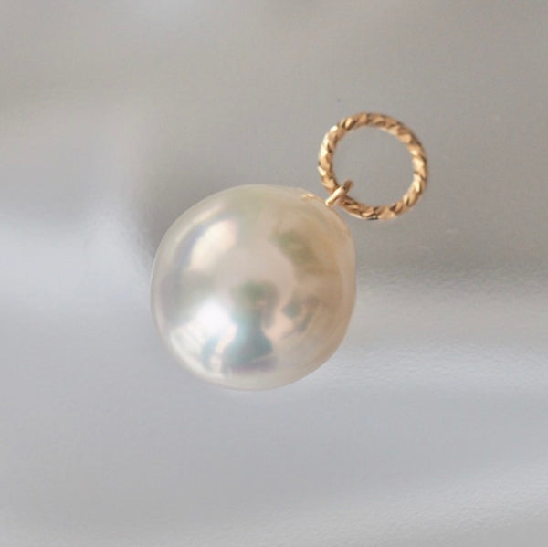 14kgf  teardrop fresh water  pearl ペンダントトップ ネックレス - hikari pearl.